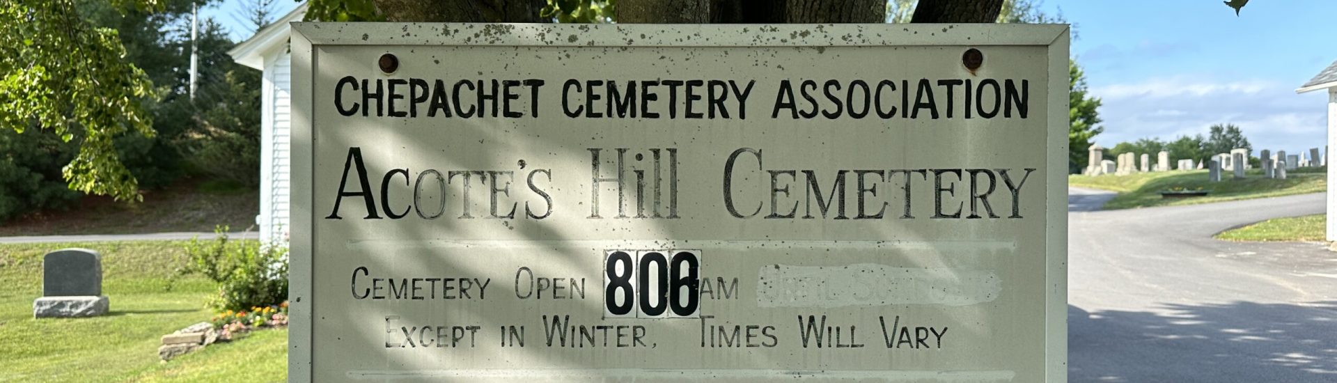 Acotes Hill Cemetery, Chepachet, Glocester, Rhode Island