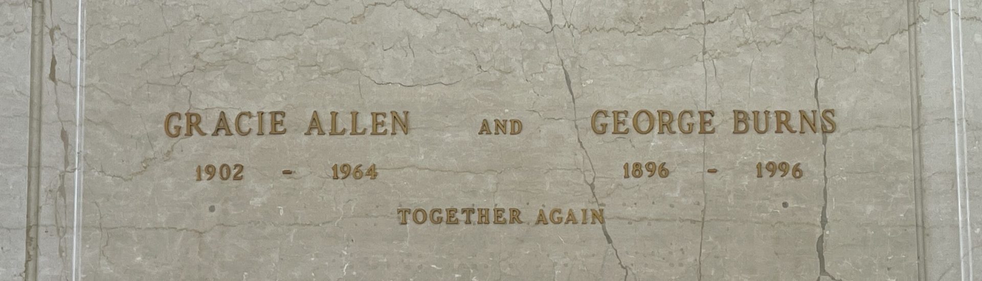 Gracie Allen and George Burns